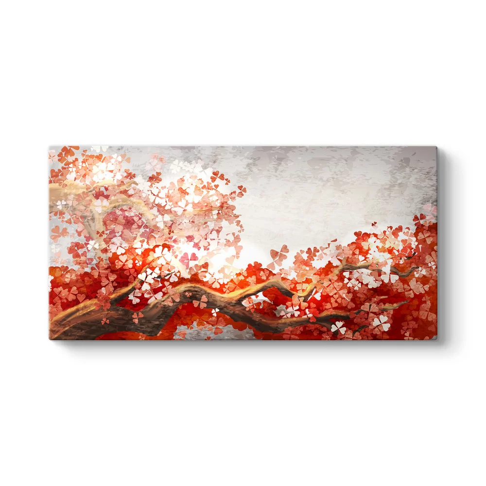 Red Color Tree Tablo